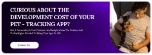 Pet healthcare app development cta